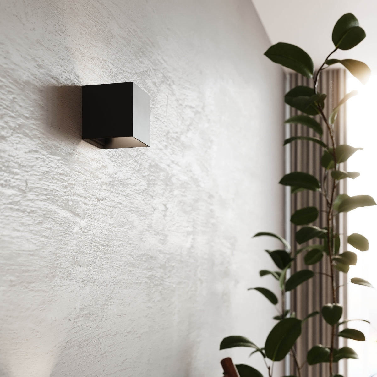 Applique Carré Noire LED IP54