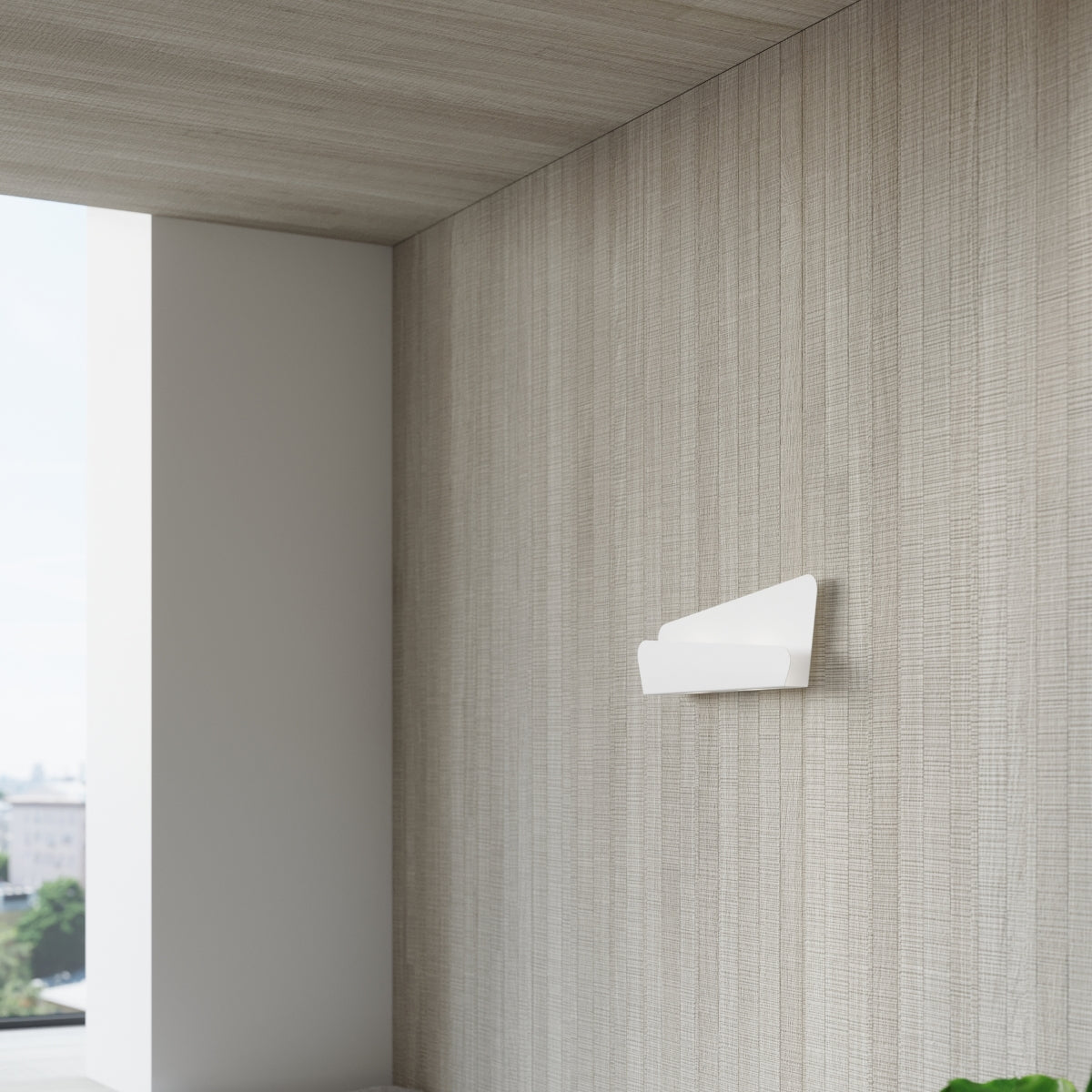 Applique murale Acier Blanc Design Horizontal 40 cm