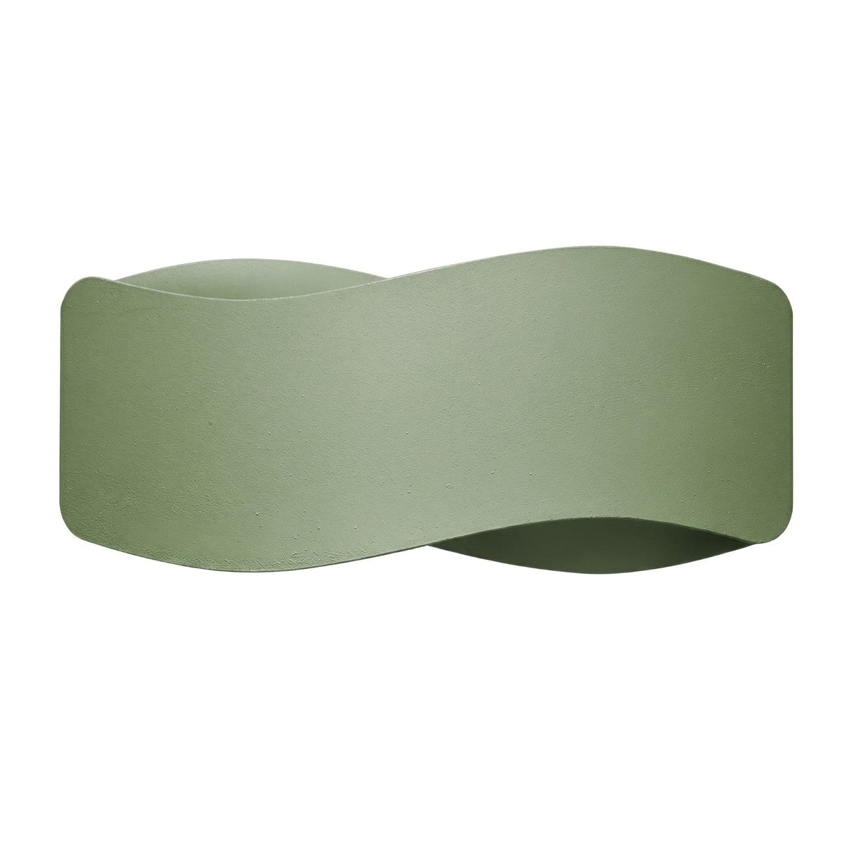 Applique Murale Flux Lumineux 30 Vague Acier Vert Olive
