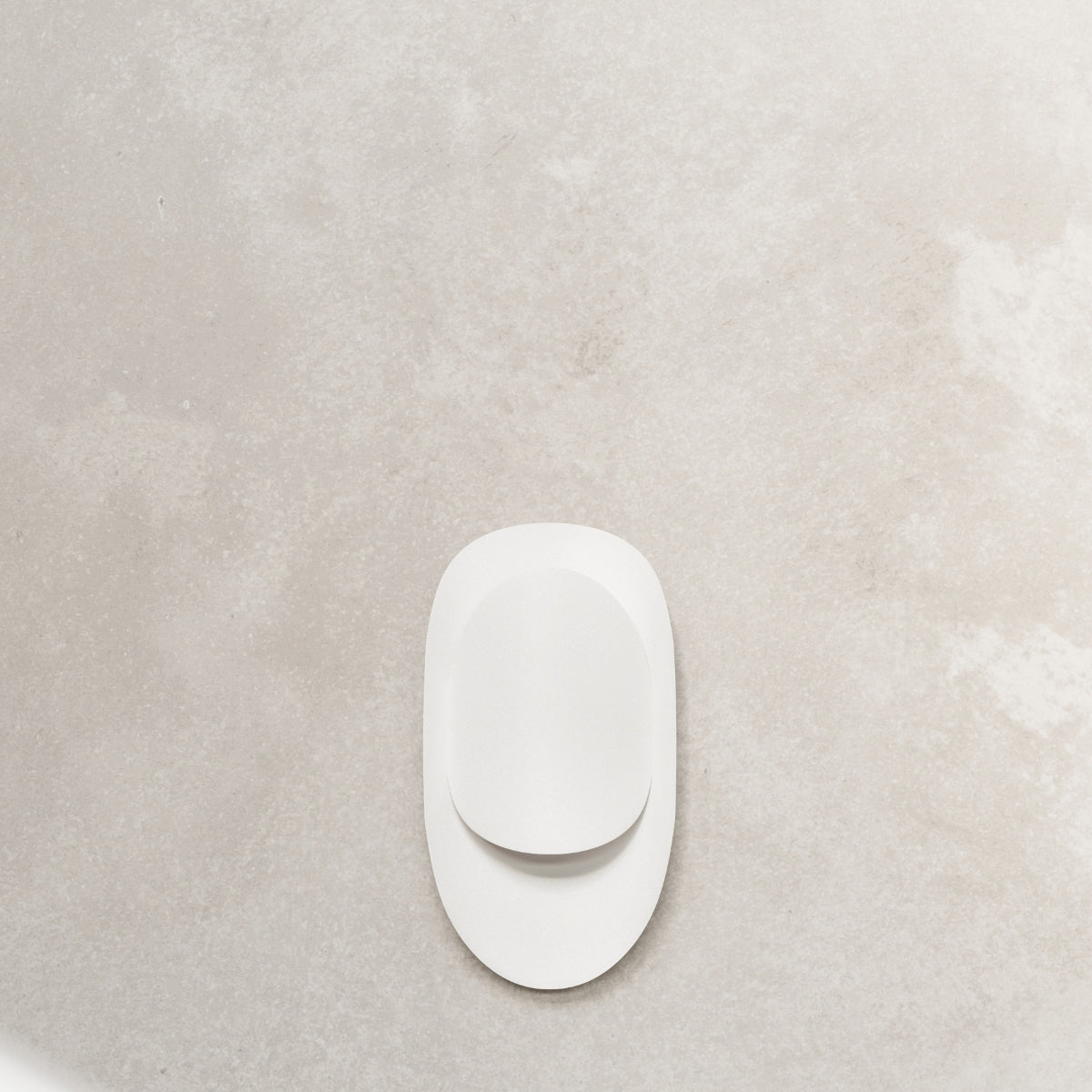 Applique Vortex Murale Ovale Acier Blanc