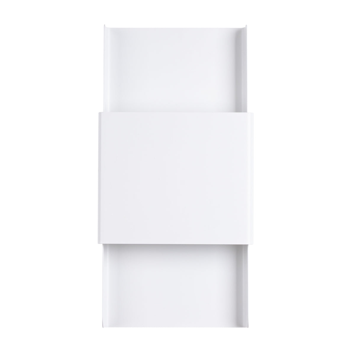 Applique Murale Design Plaque Acier Blanc
