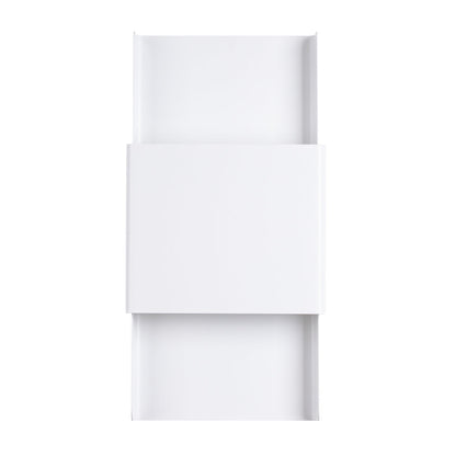Applique Murale Design Plaque Acier Blanc