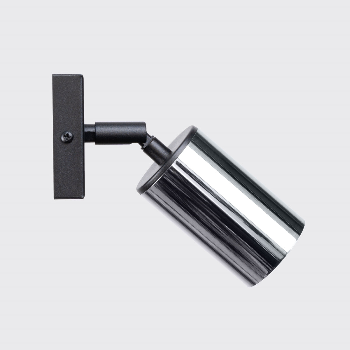 Applique Acier Luxe Noir/Chrome
