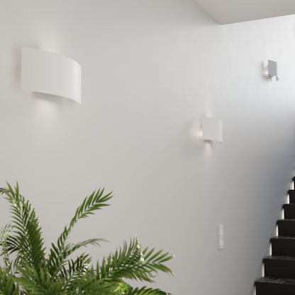 [EXP] Applique Arc Murale Acier Blanc