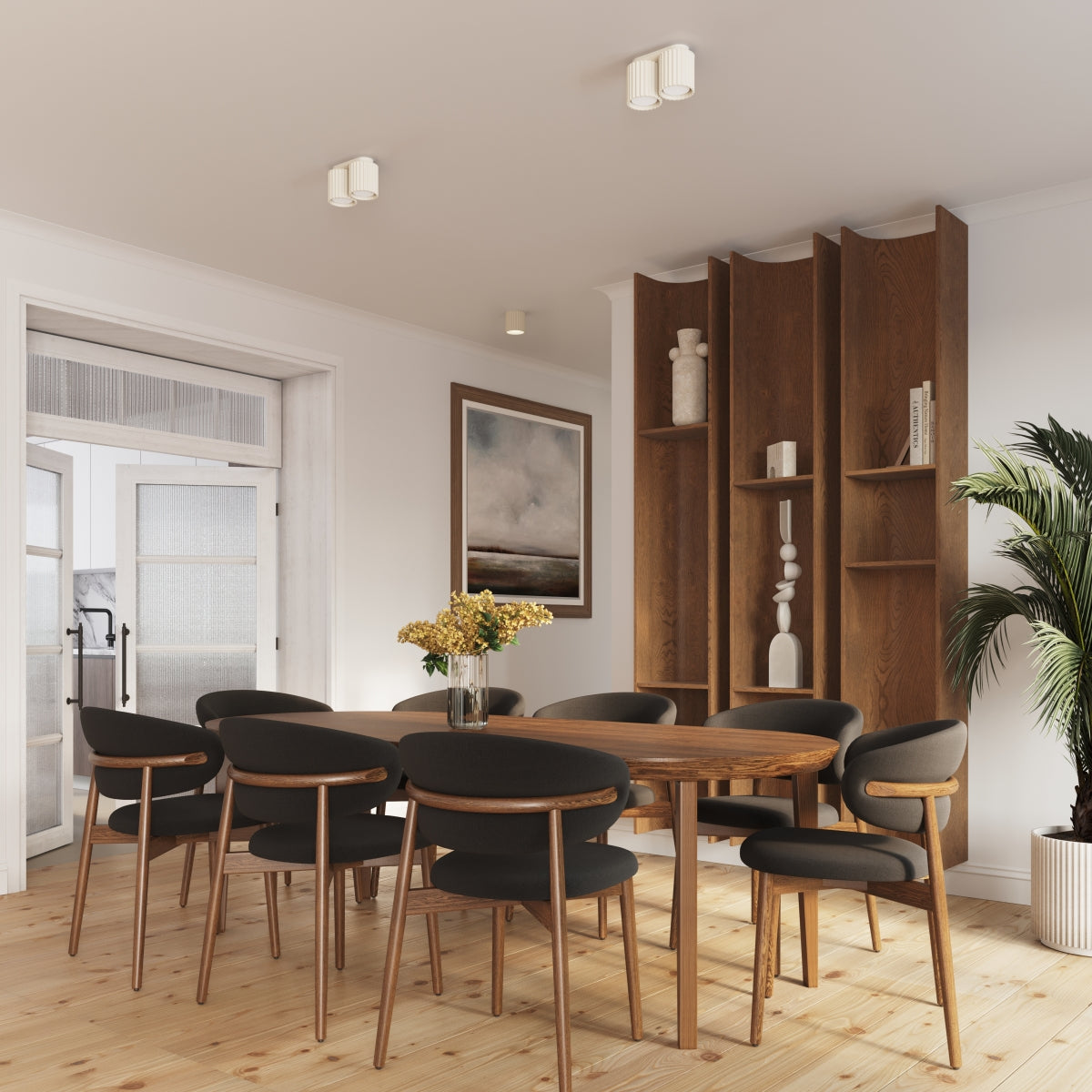 Applique Murale Aura Aluminium Cannelé Beige