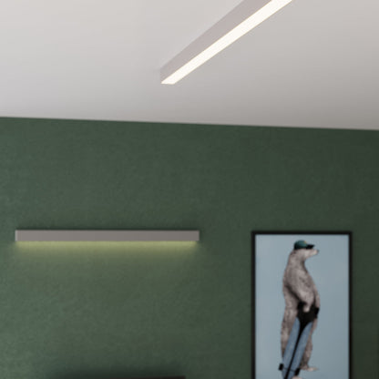 Applique Barre Moderne LED Aluminium 118 cm Grise