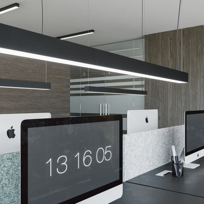 Applique Barre Moderne LED 150 cm Aluminium Noir
