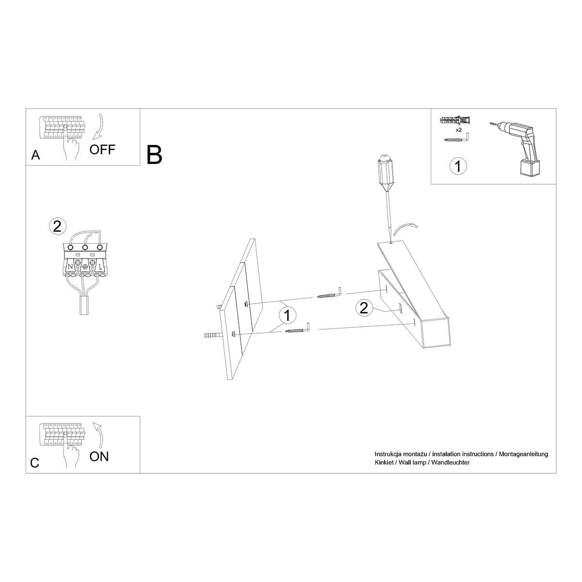 Applique Murale Linéaire LED 90 cm en Aluminium Blanc