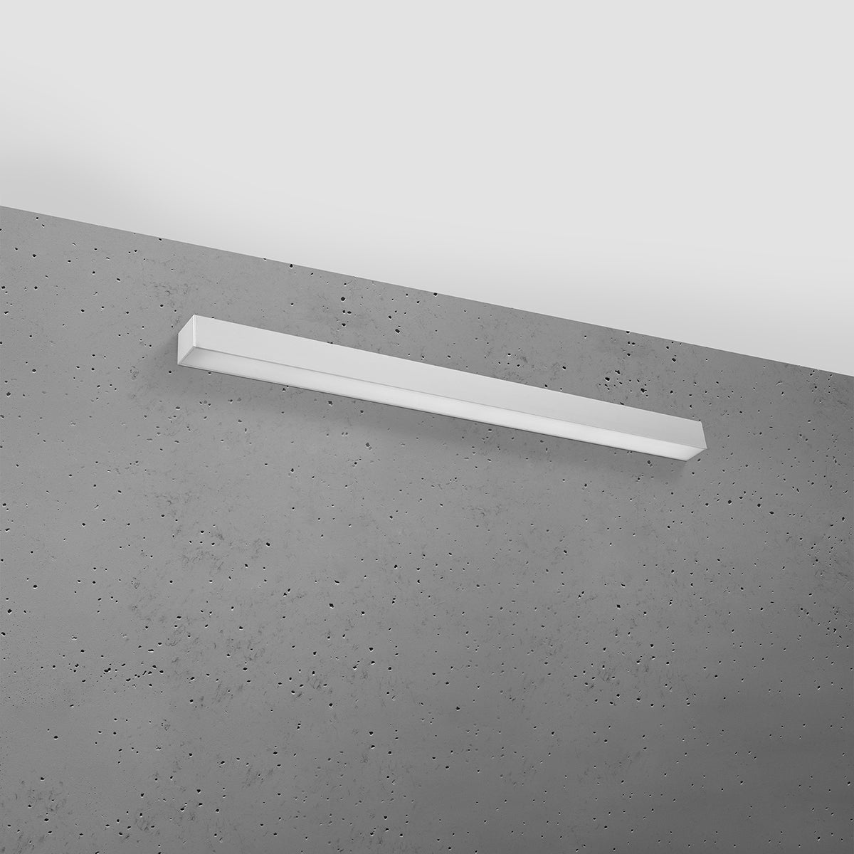 Applique Murale Linéaire LED 90 cm en Aluminium Gris