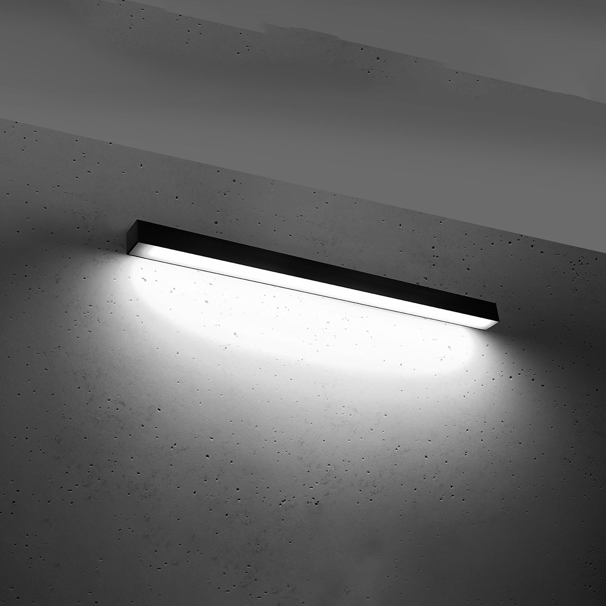 Applique Murale Linéaire LED 90 cm en Aluminium Noir