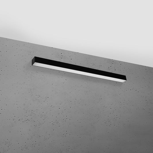 Applique Murale Linéaire LED 90 cm en Aluminium Noir