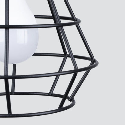 Applique Murale Cage Moderne Acier Noir