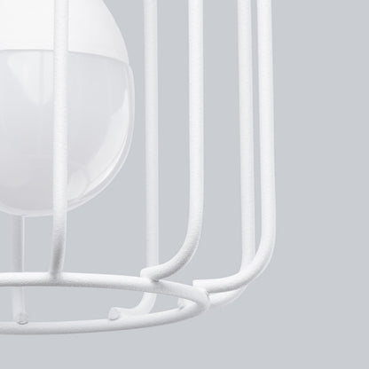 Applique Murale Cage Orientable Acier Blanc E14