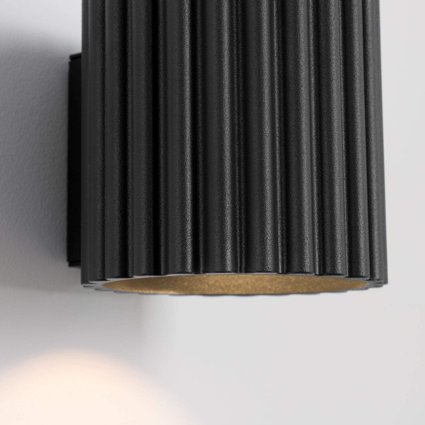Applique Murale Aura Aluminium Cannelé Noir