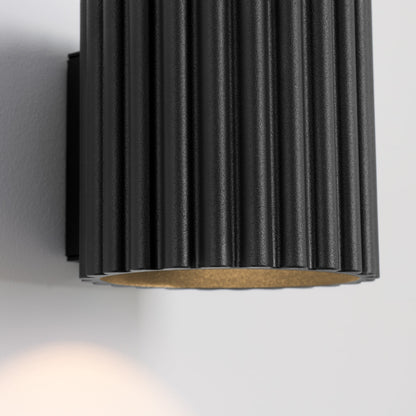 Applique Murale Aura Aluminium Cannelé Noir