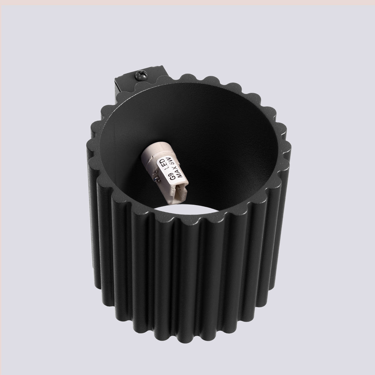 Applique Murale Aura Aluminium Cannelé Noir