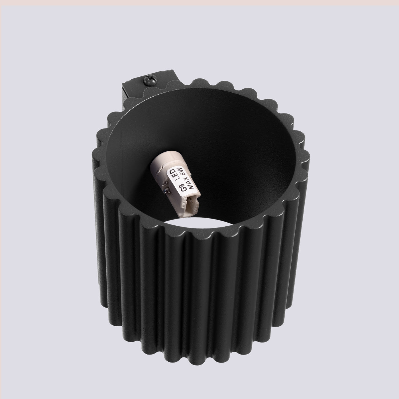 Applique Murale Aura Aluminium Cannelé Noir