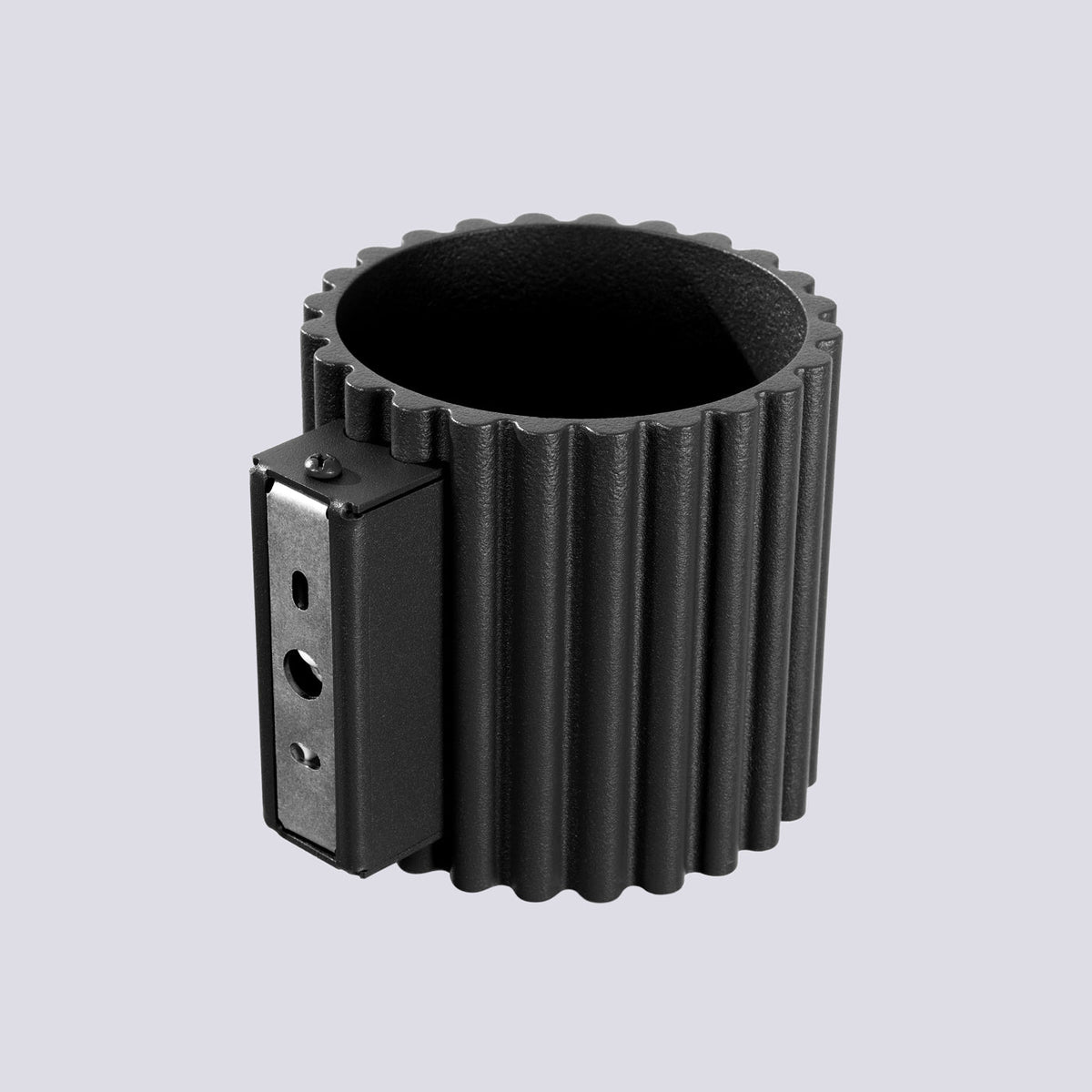 Applique Murale Aura Aluminium Cannelé Noir