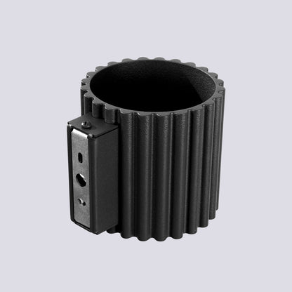 Applique Murale Aura Aluminium Cannelé Noir