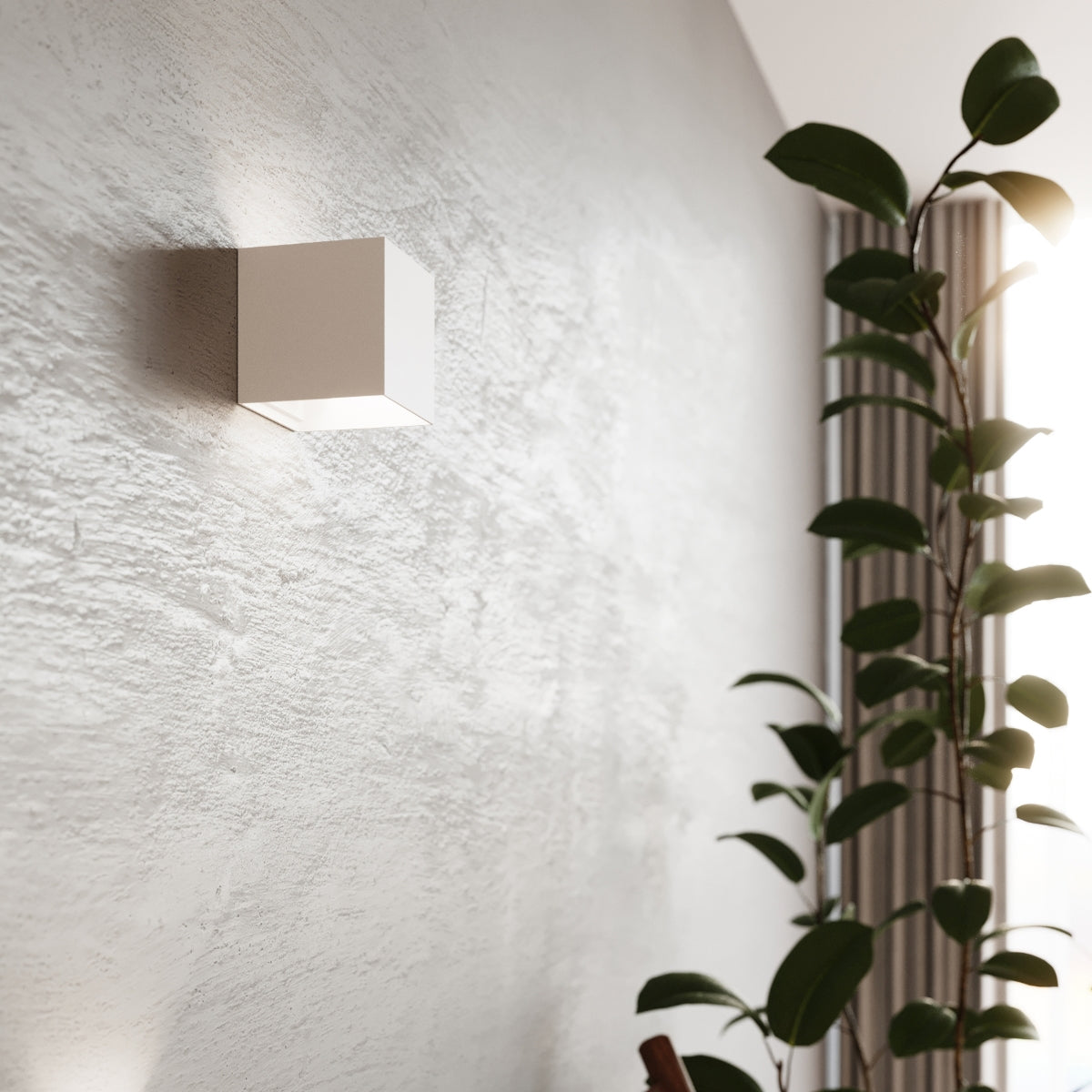 Applique Carré Blanche LED IP54