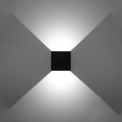 Applique Carré Noire LED IP54