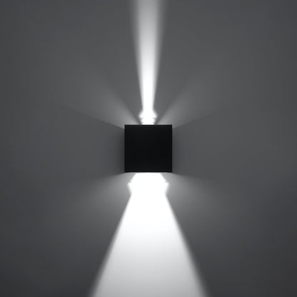 Applique Carré Noire LED IP54