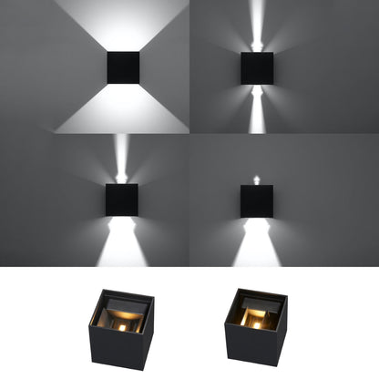 Applique Carré Noire LED IP54