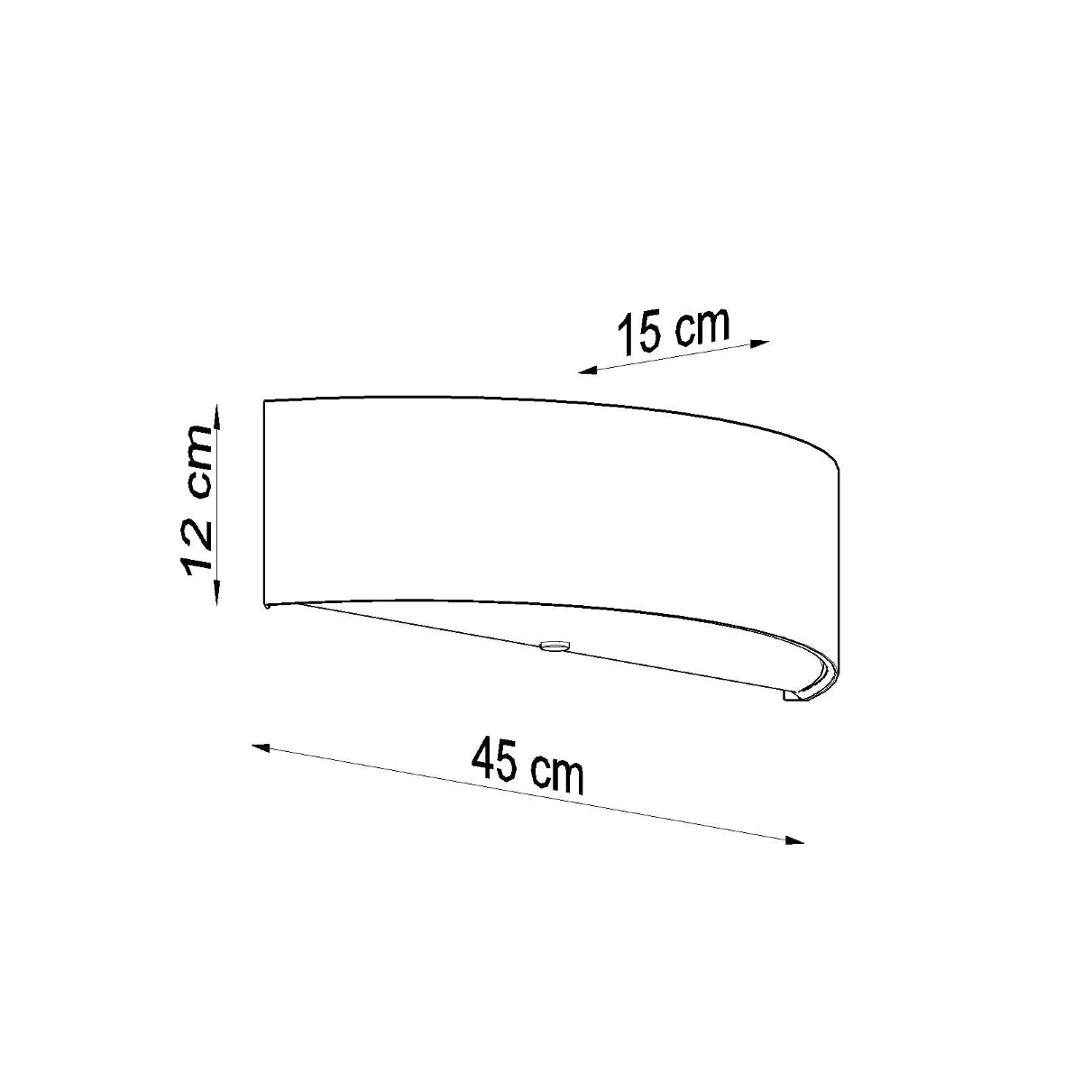 Applique Cercle Plein en Tissu Blanche