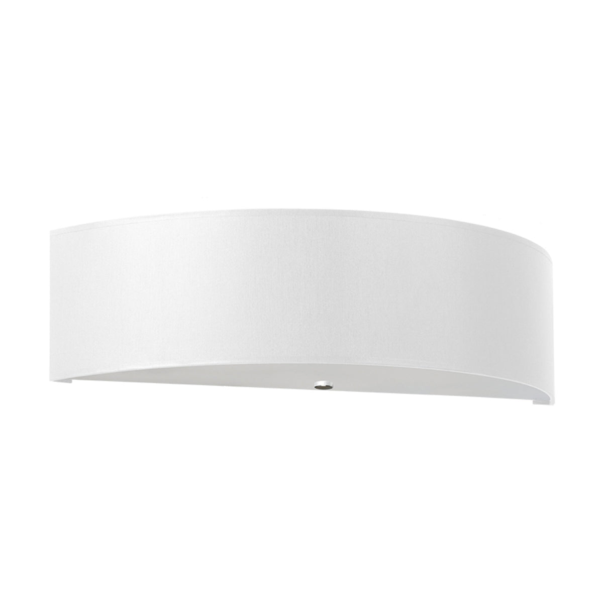 Applique Cercle Plein en Tissu Blanche