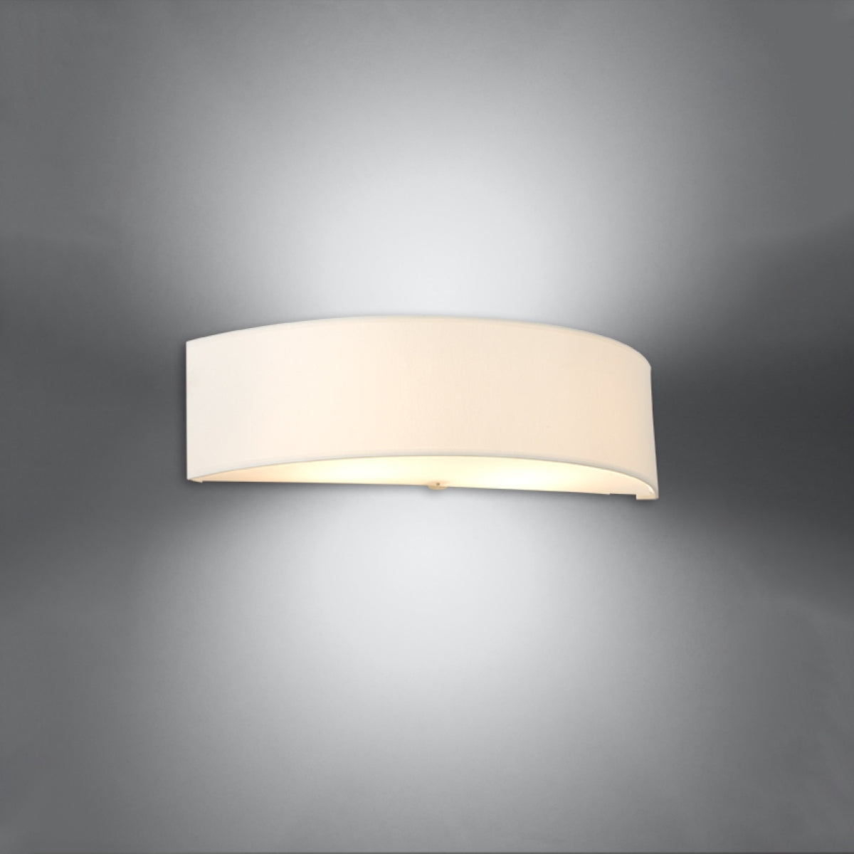 Applique Cercle Plein en Tissu Blanche