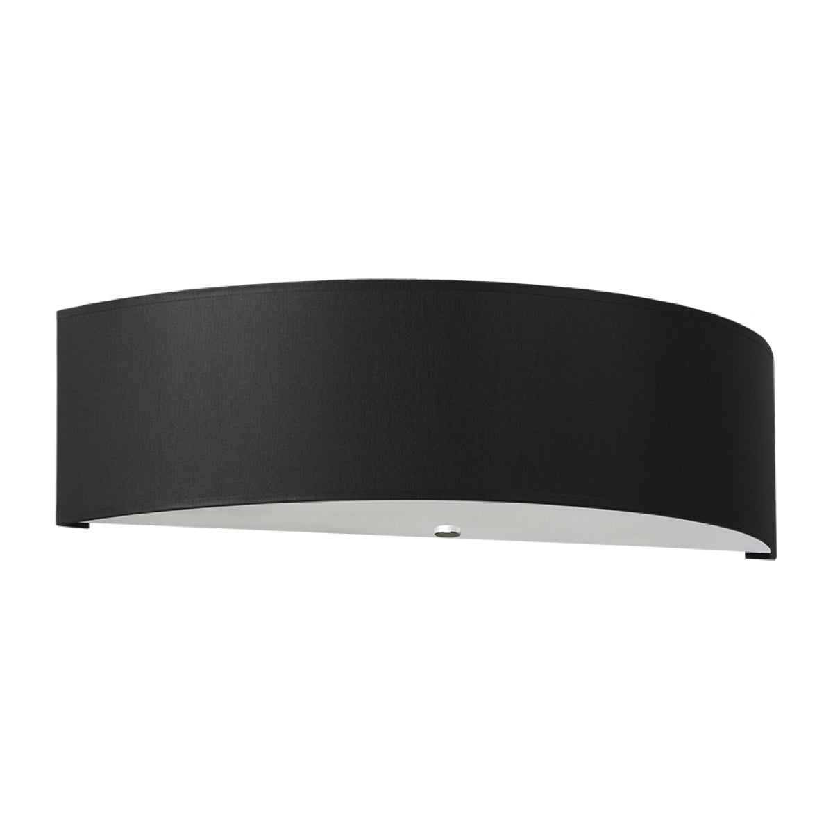 Applique Cercle Plein en Tissu Noire