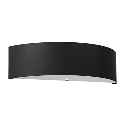 Applique Cercle Plein en Tissu Noire