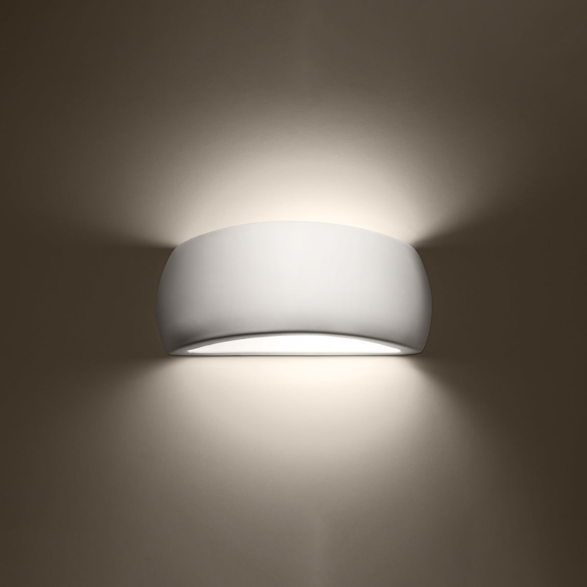 Applique Murale Coquille Céramique Vernie Blanc Brillant