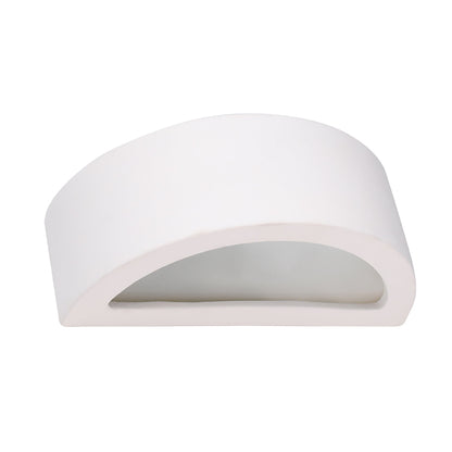 Applique Croissant Céramique Blanche 20 cm