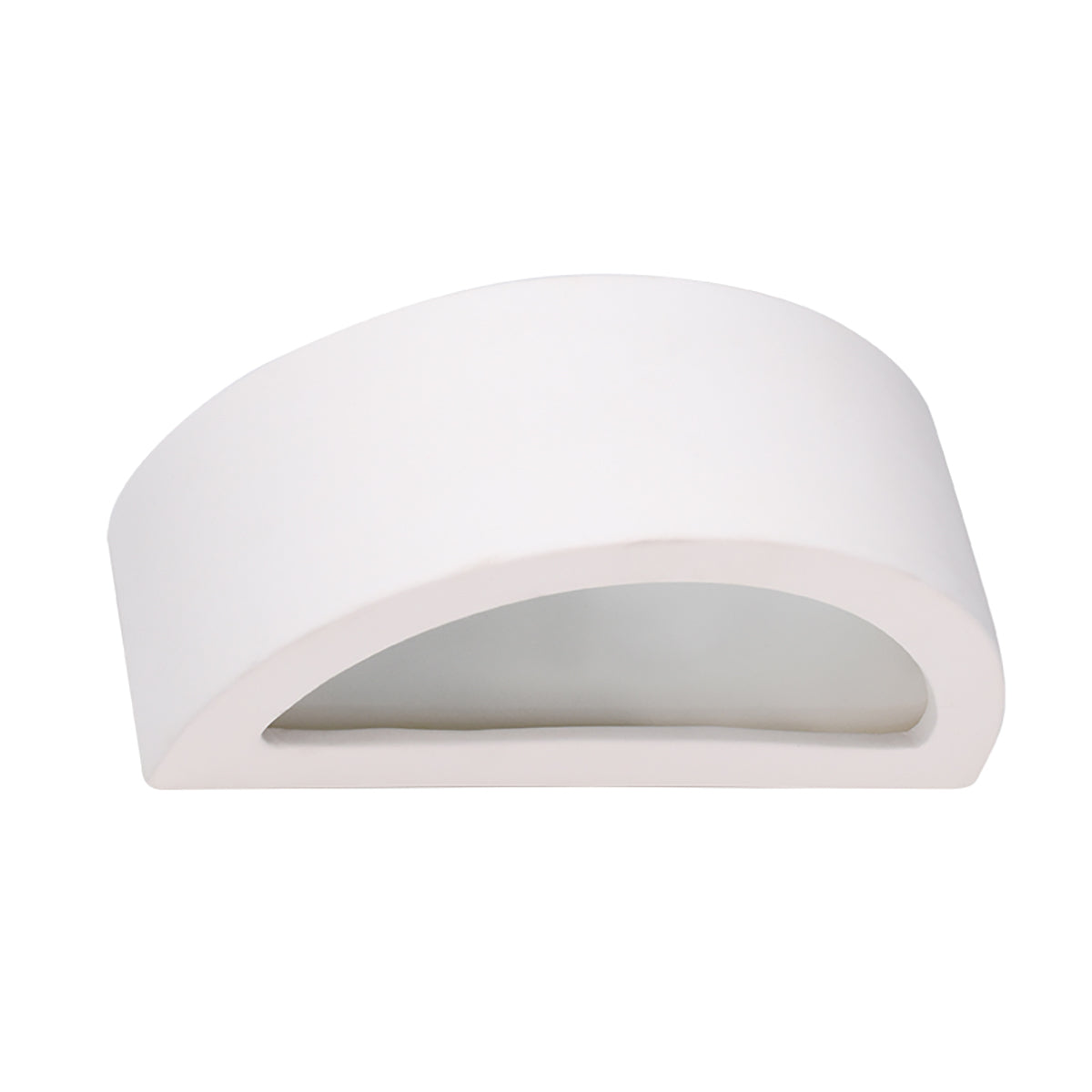 Applique Croissant Céramique Blanche 30 cm