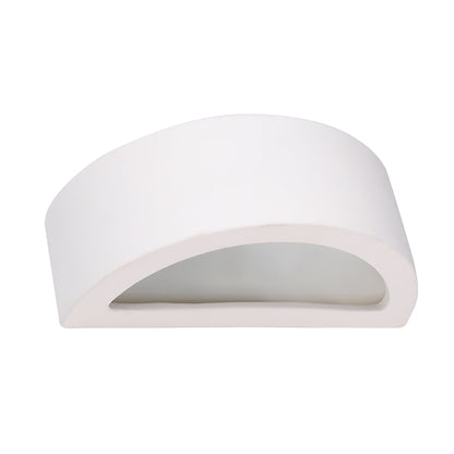 Applique Croissant Céramique Blanche 30 cm
