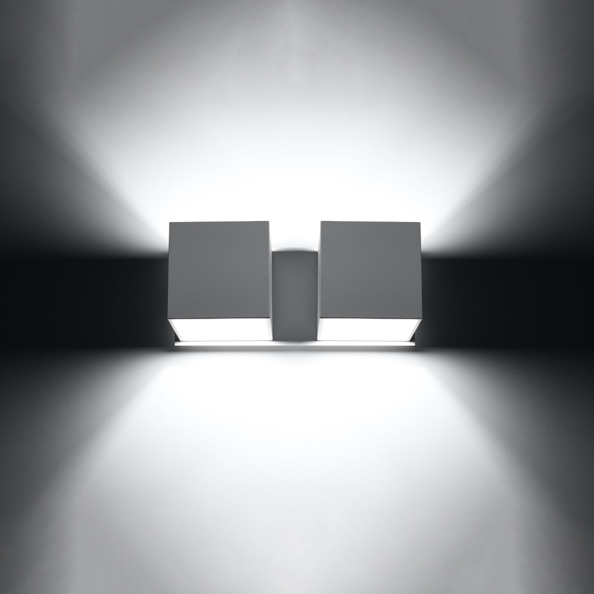 Applique Murale Cube LED 2 Feux Blanche