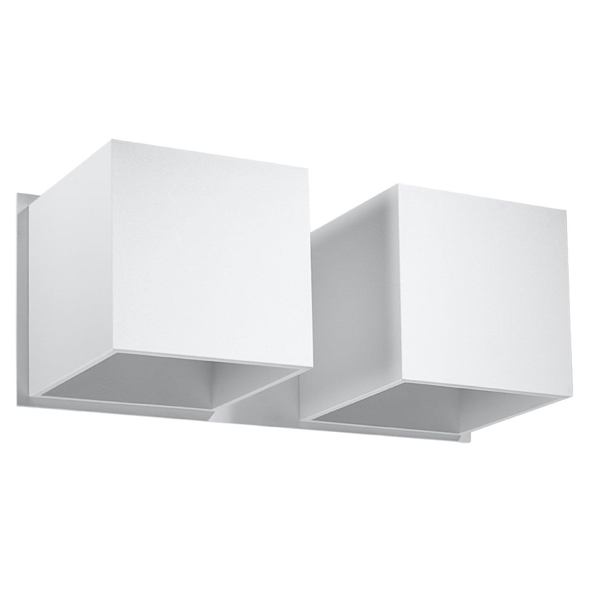 Applique Murale Cube LED 2 Feux Blanche