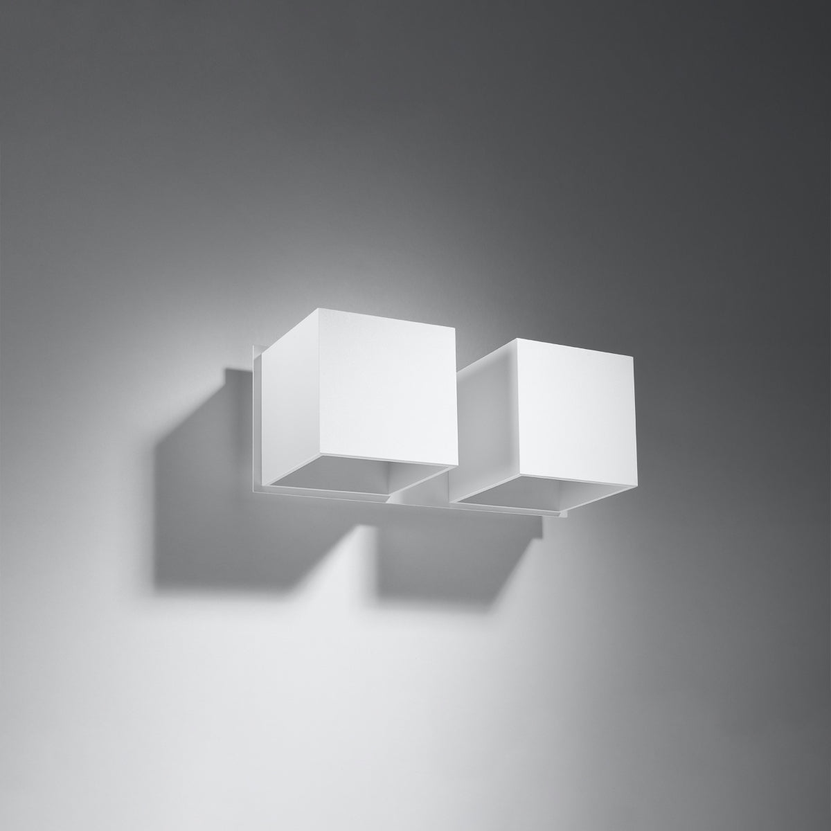 Applique Murale Cube LED 2 Feux Blanche