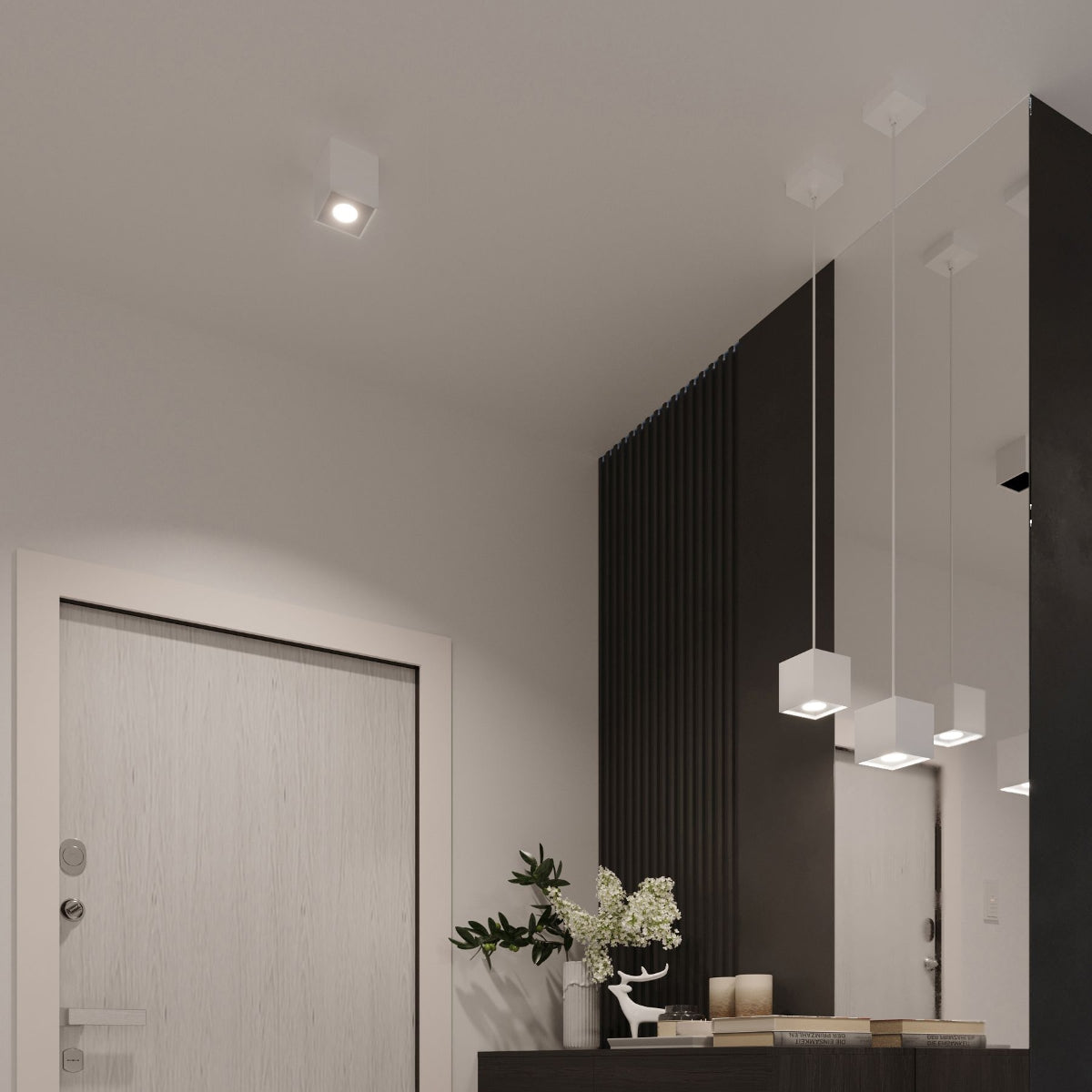 Applique Murale Cube LED Blanche