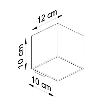 Applique Murale Cube LED Grise