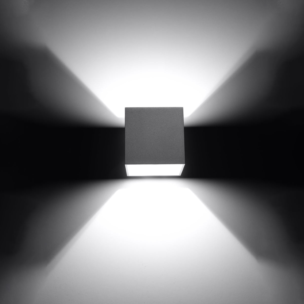 Applique Murale Cube LED Grise