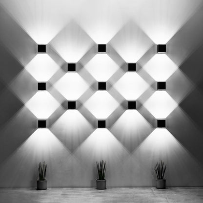 Applique Murale Cube LED Noire