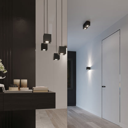 Applique Murale Cube LED Noire