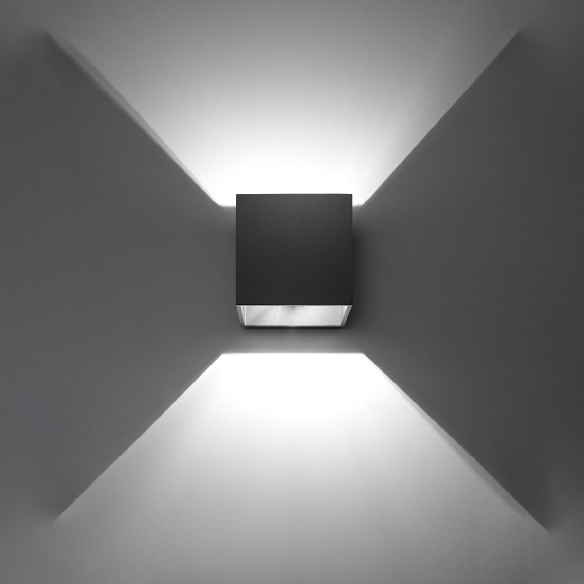 Applique Murale Cube LED Noire
