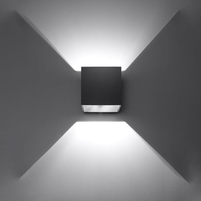 Applique Murale Cube LED Noire
