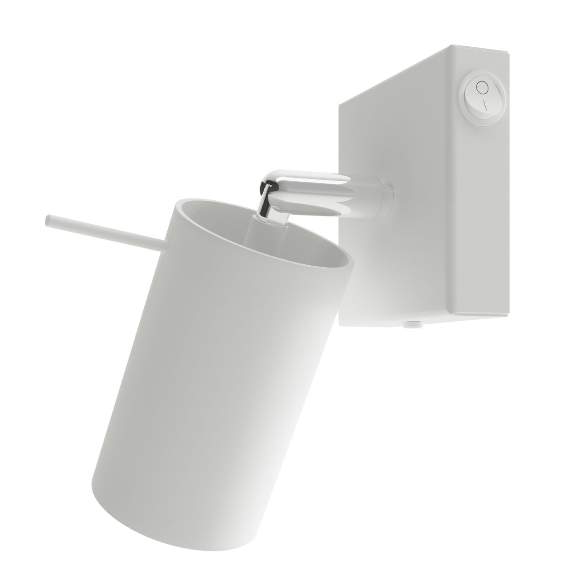 Applique Murale Directionnelle LED Acier Blanc avec Interrupteur