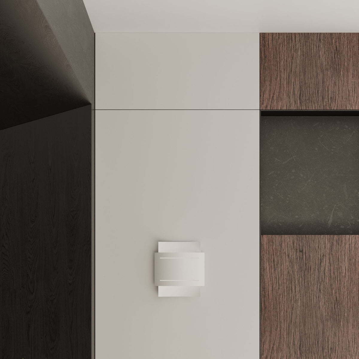 Applique Double Rampe Murale Acier Blanc
