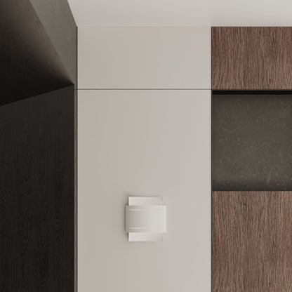 Applique Double Rampe Murale Acier Blanc