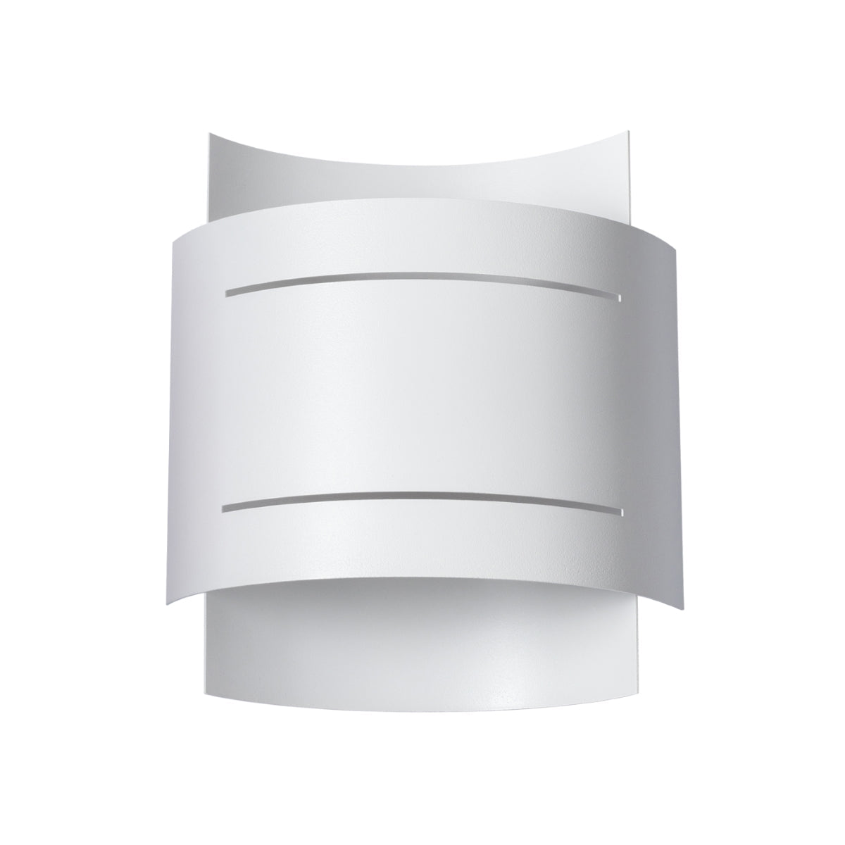 Applique Double Rampe Murale Acier Blanc